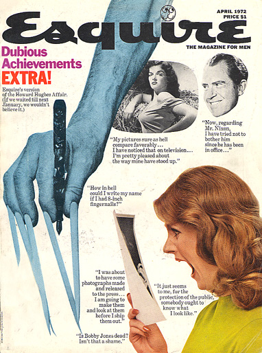 La premire de couverture de Esquire, april 1972